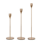 3 PCS / Set Wohndeko Hochzeit Schmiedeeisen Kerzenhalter, Stil: 3 PCS / Set Dicker Boden (Rosenrot), 3 PCS / Set Dicker Boden (Silber), 3 PCS / Set Dünner Boden (Schwarz), 3 PCS / Set Dünner Boden (Imitationsgold), 3 PCS / Set Dünner Boden (Silber) ...