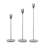 3 PCS / Set Wohndeko Hochzeit Schmiedeeisen Kerzenhalter, Stil: 3 PCS / Set Dicker Boden (Rosenrot), 3 PCS / Set Dicker Boden (Silber), 3 PCS / Set Dünner Boden (Schwarz), 3 PCS / Set Dünner Boden (Imitationsgold), 3 PCS / Set Dünner Boden (Silber) ...