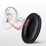 2 STÜCK atmungsaktive Schaumstoff-Kopfhörerhüllen Ohrpolster für Sennheiser HD200 Pro, Spezifikation:, zerknittert, Samt, Protein
