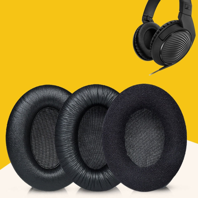2 STÜCK atmungsaktive Schaumstoff-Kopfhörerhüllen Ohrpolster für Sennheiser HD200 Pro, Spezifikation:, zerknittert, Samt, Protein