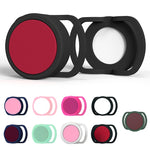 2 STK Anti-Verlust Tracker Silikonhülle für AirTag 2. Generation / AirTag 1. Generation, 24mm, 30mm, 35mm