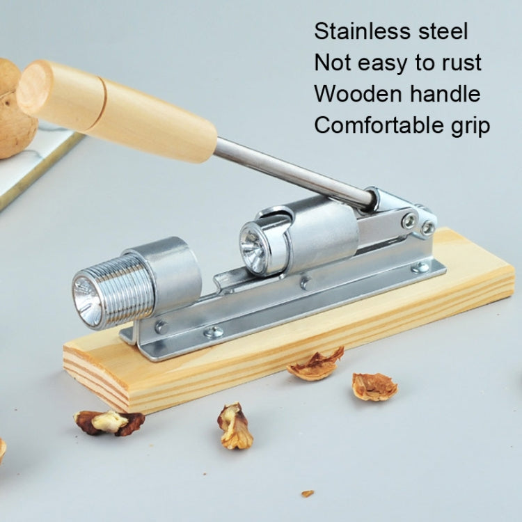 Walnuss Clip Zuhause Walnuss Schälwerkzeug Nussknacker-Zange, Holz