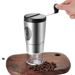 Manuelle Kaffeemühle Haushalt Kleine tragbare Kaffeemaschine, Edelstahl