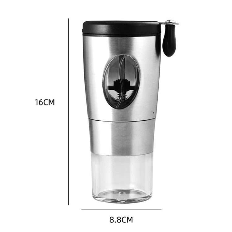 Manuelle Kaffeemühle Haushalt Kleine tragbare Kaffeemaschine, Edelstahl