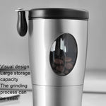 Manuelle Kaffeemühle Haushalt Kleine tragbare Kaffeemaschine, Edelstahl