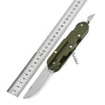 Outdoor-Camping-Besteck Edelstahl Faltbares Messer Gabel Löffel Kombinationsbesteck