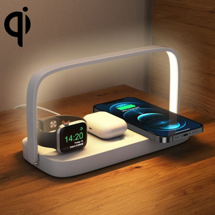 UD10 Kabelloses Handy-Ladegerät mit kleinem Nachtlicht, Für iPhone 12/13 & iWatch & AirPods, UD10 3-in-1