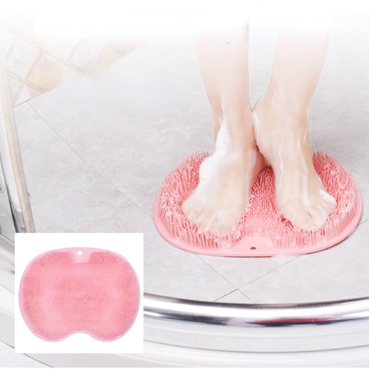 Faule Rückenreibebürste mit Saugnapf-Bürste Badezimmer-Werkzeug Wandmassage, Blau, Pink, Gelb