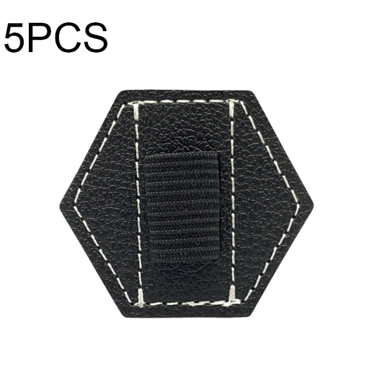 5 STK Kapazitiver Stift Tasche Selbstklebender Stifthalter PU Stiftclip, Stil:, Sechseckig Schwarz, Sechseckig Blau, Sechseckig Orange, Sechseckig Rot, Sechseckig Braun, Sechseck Doppel Schwarz, Rechteck Doppel Schwarz, Rund