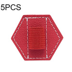 5 STK Kapazitiver Stift Tasche Selbstklebender Stifthalter PU Stiftclip, Stil:, Sechseckig Schwarz, Sechseckig Blau, Sechseckig Orange, Sechseckig Rot, Sechseckig Braun, Sechseck Doppel Schwarz, Rechteck Doppel Schwarz, Rund