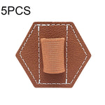 5 STK Kapazitiver Stift Tasche Selbstklebender Stifthalter PU Stiftclip, Stil:, Sechseckig Schwarz, Sechseckig Blau, Sechseckig Orange, Sechseckig Rot, Sechseckig Braun, Sechseck Doppel Schwarz, Rechteck Doppel Schwarz, Rund