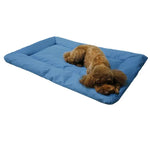 Faltbare Hundeschlafmatte für Outdoor-Camping, 600D Oxford-Gewebe, wasserdicht, in Himmelblau, Braun und Grau erhältlich.