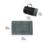 Faltbare Hundeschlafmatte für Outdoor-Camping, 600D Oxford-Gewebe, wasserdicht, in Himmelblau, Braun und Grau erhältlich.