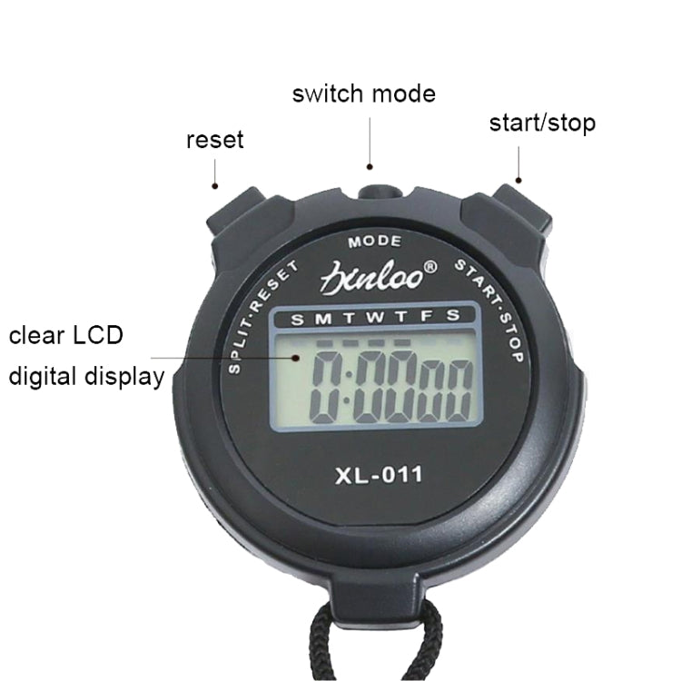 XINLONG XL-011 Display Einzelspeicher-Stoppuhr Laufen Fitness Training Elektronischer Timer, XL-011 Orange, XL-011 Schwarz, XL-011 Blau, XL-011 Rot