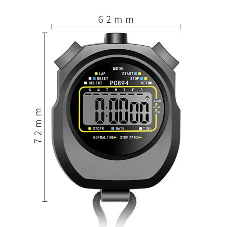 PC894 Elektronische Stoppuhr Timer Sport Fitness Training Schiedsrichter Stoppuhr, PC894