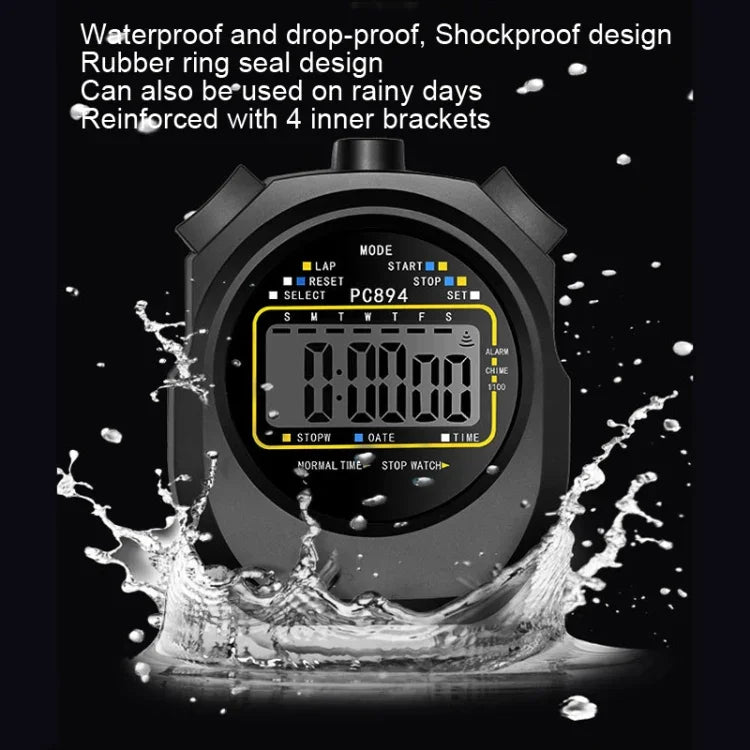 PC894 Elektronische Stoppuhr Timer Sport Fitness Training Schiedsrichter Stoppuhr, PC894
