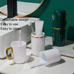 JM043 Mundwasserbecher-Set für Zuhause, Paar, praktisch, Reise-Zahnbürstenbox, Stil:, 2 Tassen Dunkelgrün, 2 Tassen Schwarz, 2 Tassen Weiß, 3 Tassen Dunkelgrün, 3 Tassen Schwarz, 3 Tassen Weiß