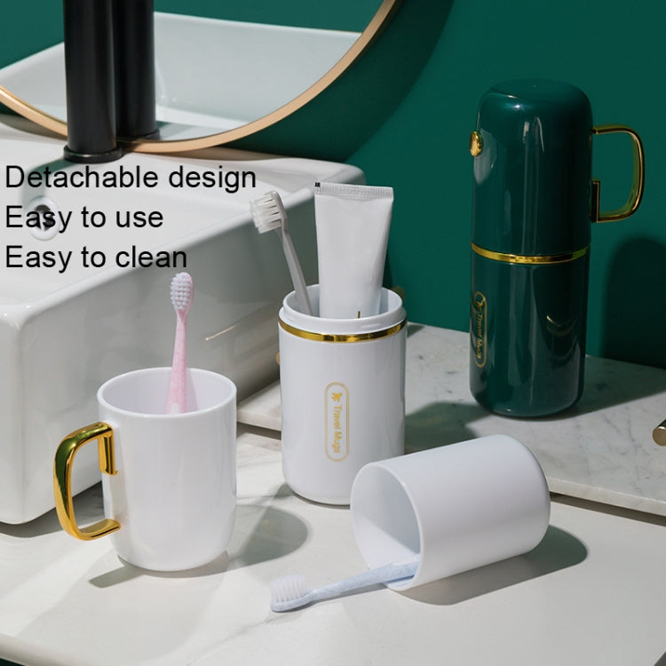 JM043 Mundwasserbecher-Set für Zuhause, Paar, praktisch, Reise-Zahnbürstenbox, Stil:, 2 Tassen Dunkelgrün, 2 Tassen Schwarz, 2 Tassen Weiß, 3 Tassen Dunkelgrün, 3 Tassen Schwarz, 3 Tassen Weiß