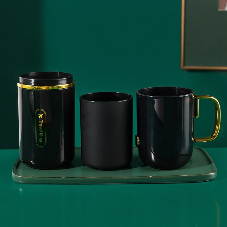 JM043 Mundwasserbecher-Set für Zuhause, Paar, praktisch, Reise-Zahnbürstenbox, Stil:, 2 Tassen Dunkelgrün, 2 Tassen Schwarz, 2 Tassen Weiß, 3 Tassen Dunkelgrün, 3 Tassen Schwarz, 3 Tassen Weiß
