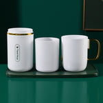 JM043 Mundwasserbecher-Set für Zuhause, Paar, praktisch, Reise-Zahnbürstenbox, Stil:, 2 Tassen Dunkelgrün, 2 Tassen Schwarz, 2 Tassen Weiß, 3 Tassen Dunkelgrün, 3 Tassen Schwarz, 3 Tassen Weiß