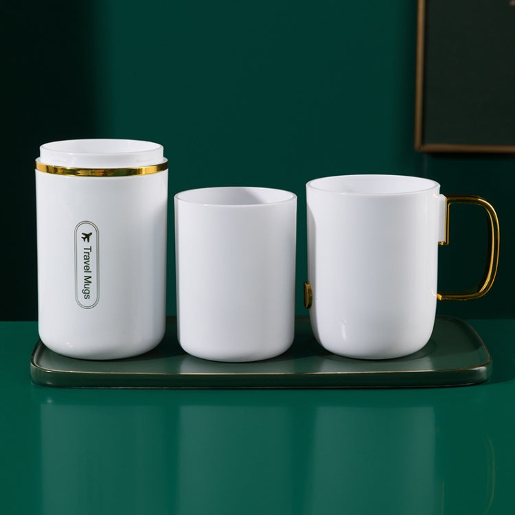 JM043 Mundwasserbecher-Set für Zuhause, Paar, praktisch, Reise-Zahnbürstenbox, Stil:, 2 Tassen Dunkelgrün, 2 Tassen Schwarz, 2 Tassen Weiß, 3 Tassen Dunkelgrün, 3 Tassen Schwarz, 3 Tassen Weiß
