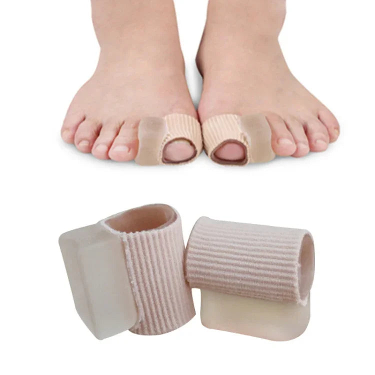 Zehenspreizer aus Fiberviskose, Hallux-valgus-Korrektur, Groß (1 Paar), Klein (1 Paar)
