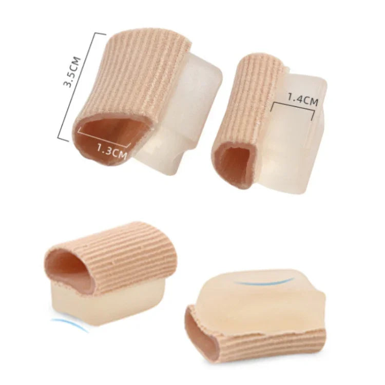 Zehenspreizer aus Fiberviskose, Hallux-valgus-Korrektur, Groß (1 Paar), Klein (1 Paar)