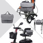 MTP-682 Hängetasche für Rollstuhl, Rehabilitationstasche für Gehhilfen, Fahrradtasche, MTP-682 Schwarz, MTP-682 Grau