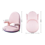 42-fach verstellbarer Pflegestuhl, klappbare Rückenlehne, Lordosenstütze, Rosa, Blau, Grün, Grau