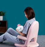 42-fach verstellbarer Pflegestuhl, klappbare Rückenlehne, Lordosenstütze, Rosa, Blau, Grün, Grau