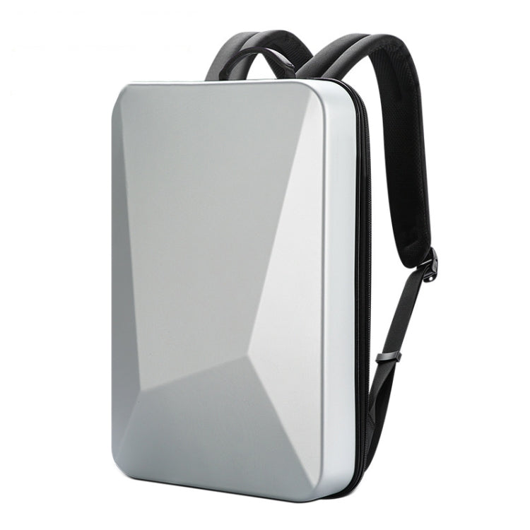 Bopai 61-93318A Hartschalen Wasserdichter und Erweiterbarer Rucksack mit USB-Ladeanschluss, Spezifikation:, Standard (Silber), Passwort (Silber), Standard (Schwarz), Passwort (Schwarz)