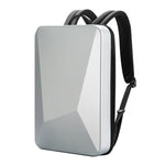 Bopai 61-93318A Hartschalen Wasserdichter und Erweiterbarer Rucksack mit USB-Ladeanschluss, Spezifikation:, Standard (Silber), Passwort (Silber), Standard (Schwarz), Passwort (Schwarz)