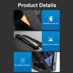 Bopai 61-93318A Hartschalen Wasserdichter und Erweiterbarer Rucksack mit USB-Ladeanschluss, Spezifikation:, Standard (Silber), Passwort (Silber), Standard (Schwarz), Passwort (Schwarz)