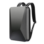 Bopai 61-93318A Hartschalen Wasserdichter und Erweiterbarer Rucksack mit USB-Ladeanschluss, Spezifikation:, Standard (Silber), Passwort (Silber), Standard (Schwarz), Passwort (Schwarz)