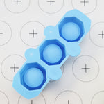 2 STÜCK 3 Gitter Silikon Diamant Eiswürfelform Sukkulenten Blumentopf Form DIY Gipsform, Tinte Grün, Blau, Grün