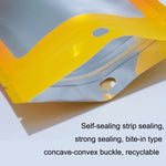 100 STK Aluminiumfolie Ziplock Beutel Schmuck Datenkabel Versiegelte Verpackungsbeutel, Größe:, 7,5x10cm (Pink allmählich Lila), 7,5x10cm (Blau allmählich Pink), 7,5x10cm (Blau Verlauf), 7,5x10cm (Gelb Verlauf), 8,5x13cm (Pink allmählich Lila)