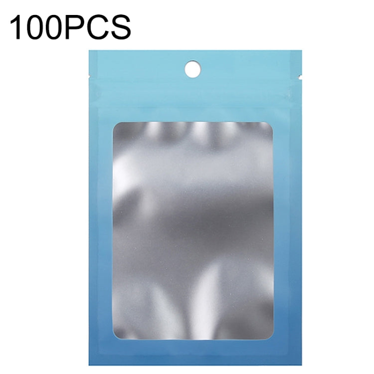 100 STK Aluminiumfolie Ziplock Beutel Schmuck Datenkabel Versiegelte Verpackungsbeutel, Größe:, 7,5x10cm (Pink allmählich Lila), 7,5x10cm (Blau allmählich Pink), 7,5x10cm (Blau Verlauf), 7,5x10cm (Gelb Verlauf), 8,5x13cm (Pink allmählich Lila)