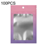 100 STK Aluminiumfolie Ziplock Beutel Schmuck Datenkabel Versiegelte Verpackungsbeutel, Größe:, 7,5x10cm (Pink allmählich Lila), 7,5x10cm (Blau allmählich Pink), 7,5x10cm (Blau Verlauf), 7,5x10cm (Gelb Verlauf), 8,5x13cm (Pink allmählich Lila)