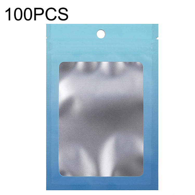 100 STK Aluminiumfolie Ziplock Beutel Schmuck Datenkabel Versiegelte Verpackungsbeutel, Größe:, 7,5x10cm (Pink allmählich Lila), 7,5x10cm (Blau allmählich Pink), 7,5x10cm (Blau Verlauf), 7,5x10cm (Gelb Verlauf), 8,5x13cm (Pink allmählich Lila)