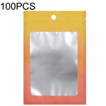 100 STK Aluminiumfolie Ziplock Beutel Schmuck Datenkabel Versiegelte Verpackungsbeutel, Größe:, 7,5x10cm (Pink allmählich Lila), 7,5x10cm (Blau allmählich Pink), 7,5x10cm (Blau Verlauf), 7,5x10cm (Gelb Verlauf), 8,5x13cm (Pink allmählich Lila)