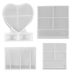 Herzförmiger quadratischer Fotorahmen-Display DIY Silikonform, Spezifikationen:, S (Rechteck), S (Herzform), L (Herzform), L (Quadrat), Vertikales Rechteck