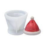 Weihnachts-DIY-Silikonform für Duftkerzen, weiß