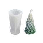 Weihnachts-DIY-Silikonform für Duftkerzen, weiß