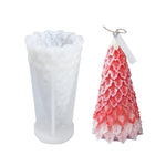 Weihnachts-DIY-Silikonform für Duftkerzen, weiß