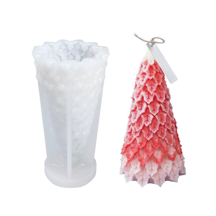Weihnachts-DIY-Silikonform für Duftkerzen, weiß