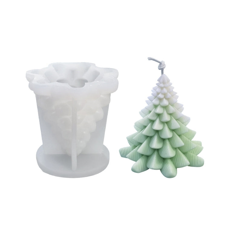 Weihnachts-DIY-Silikonform für Duftkerzen, weiß