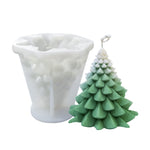 Weihnachts-DIY-Silikonform für Duftkerzen, weiß