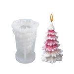 Weihnachts-DIY-Silikonform für Duftkerzen, weiß