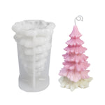 Weihnachts-DIY-Silikonform für Duftkerzen, weiß