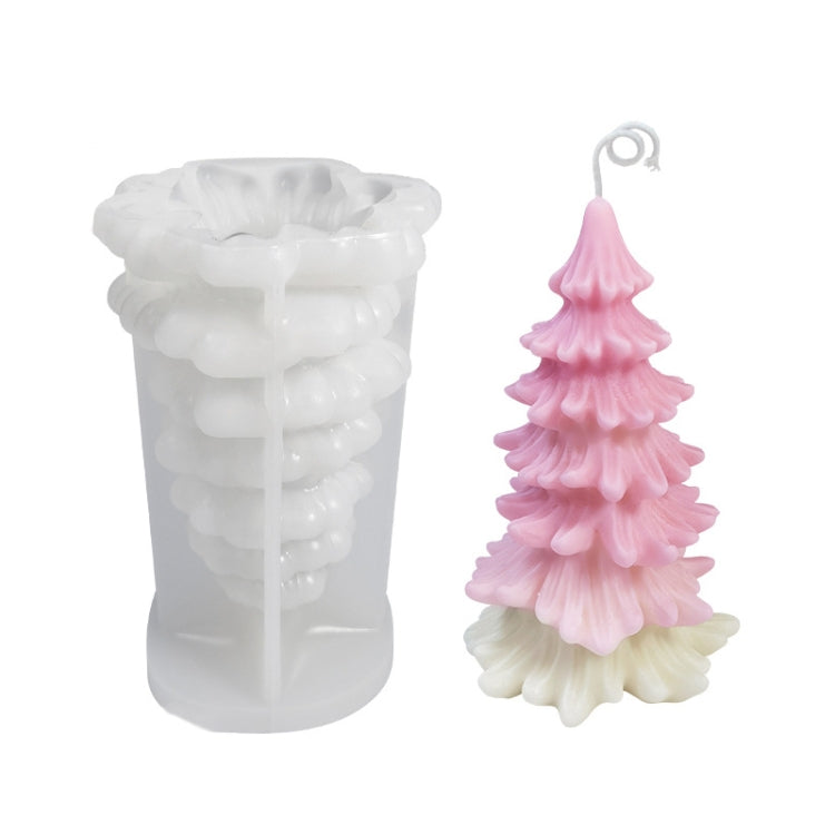 Weihnachts-DIY-Silikonform für Duftkerzen, weiß